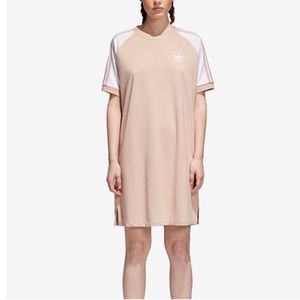 Adidas nude T-shirt dress